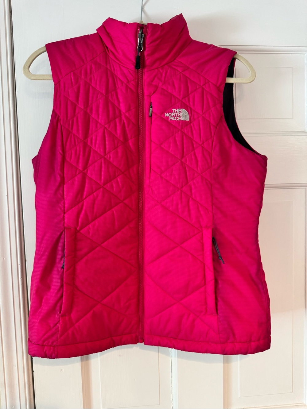 The North Face Hot Pink Quilted Vest